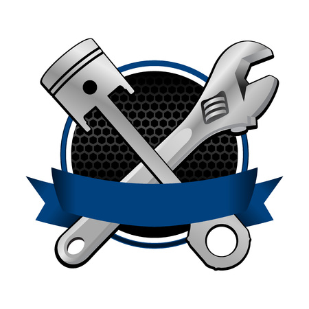 Wrench And Piston Designのイラスト素材