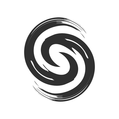 Initial S Zen Refresh Symbol Brush Vector Graphic Designのイラスト素材