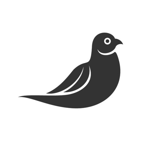 Abstract bird Silhouette vector illustrationのイラスト素材