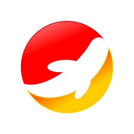 Abstract Koi Fish Vector Symbol Graphic icon Designのイラスト素材