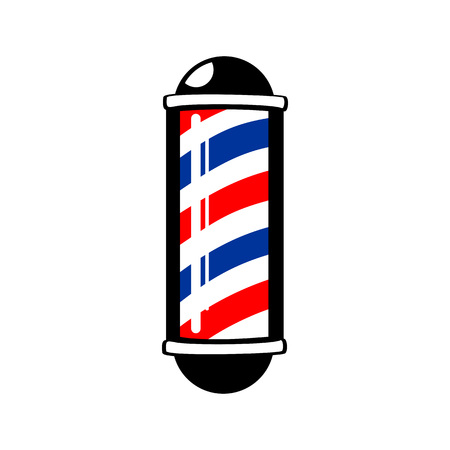 Barber's Pole Stripes Symbol Vector Graphic Badge Designのイラスト素材