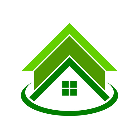 Global Green Housing Logo Symbol Vector Graphic Designのイラスト素材