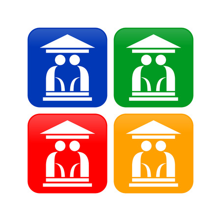 Abstract Elder House Icons Vector illustration.のイラスト素材