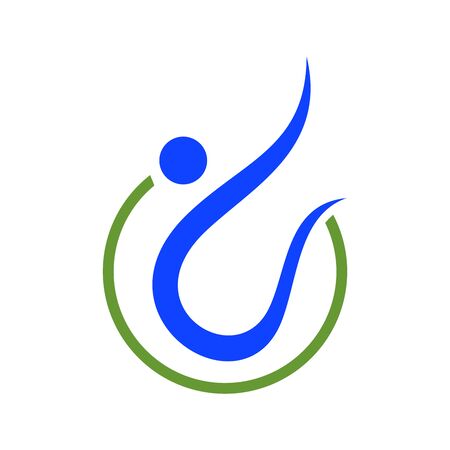 Abstract curved Figure Vector Symbol Graphic Logo Designのイラスト素材
