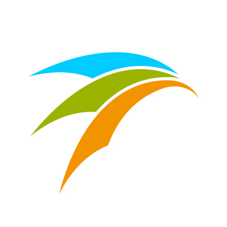 Abstract Arches Vector Symbol Graphic Logo Designのイラスト素材