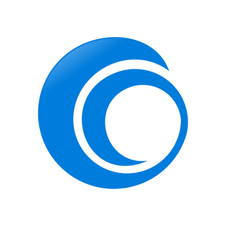 Abstract Circular Spiral Vector Symbol Graphic Logo Designのイラスト素材