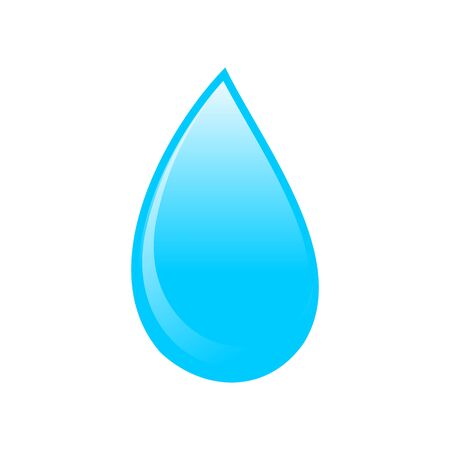 Blue Water Drop Icon Vector Symbol Graphic Logo Designのイラスト素材