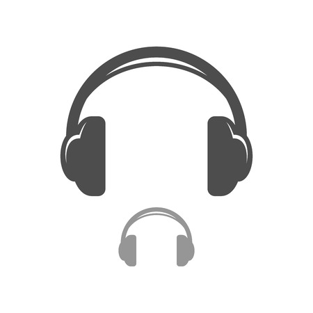 Headphone Simple Icon Vector Designのイラスト素材