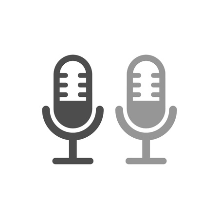 Microphone Simple Icon designのイラスト素材