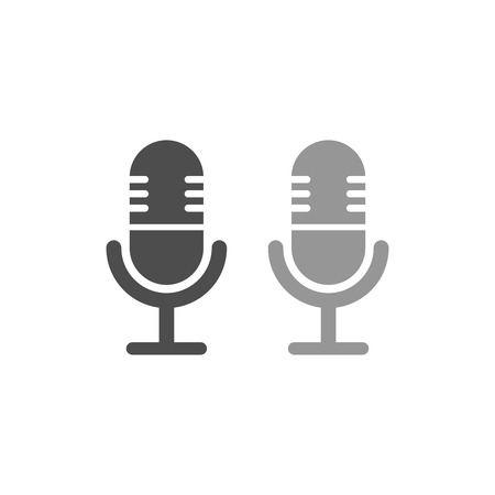 Microphone Simple Icon Designのイラスト素材