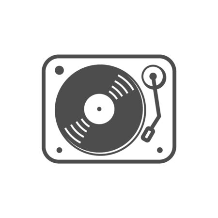 Turntable Simple Icon Designのイラスト素材