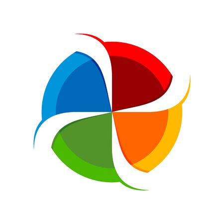 4 slash circular spinner blend vector symbol graphic icon design.のイラスト素材