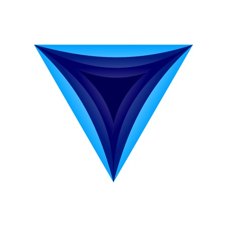 Triangle Dimensional Hole Vector Symbol Graphic Logo Designのイラスト素材