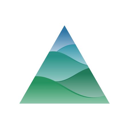 Artistic Triangle Hills Vector Symbolのイラスト素材