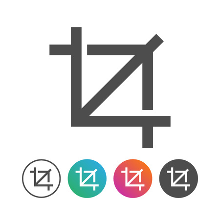 Simple Portrait Icon Vector Symbol Graphic Logo Design Setのイラスト素材