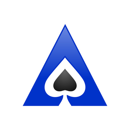 Spade Ace Triangle Vector Symbol Graphic Logo Designのイラスト素材