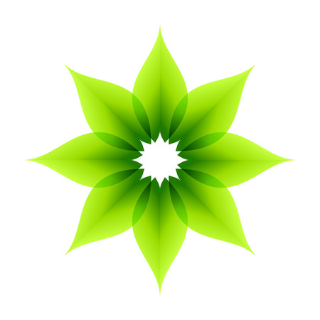 Beautiful Geometric Flower Shape Vector Symbol Graphic  Designのイラスト素材