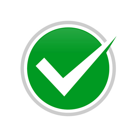 Simple Check Mark Circle Vector Symbol Graphic  Designのイラスト素材
