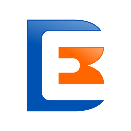 BE Initials Lettermark Vector Symbol Graphic Design Templateのイラスト素材