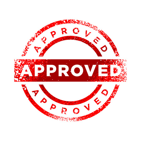 Approved Stamp Red Color Vector Symbol Graphic Logo Designのイラスト素材