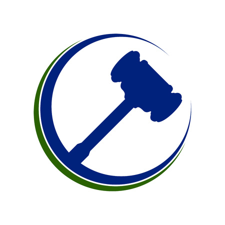 Law Hammer Justice Eclipse Vector Symbol Graphic Designのイラスト素材