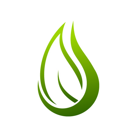 Eco Drop Organic Nature Vector Symbol Graphic Logo Designのイラスト素材