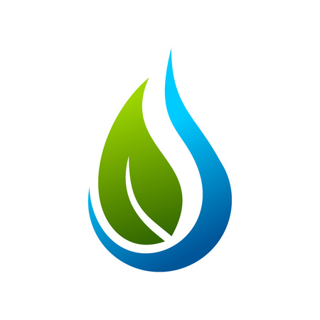 Eco Water Drop Vector Symbol Graphic Logo Design Templateのイラスト素材