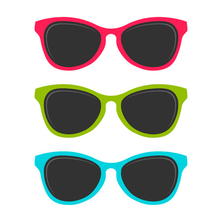 Cool Summer Colored Sunglasses Vector Symbol Graphic Logo Designのイラスト素材