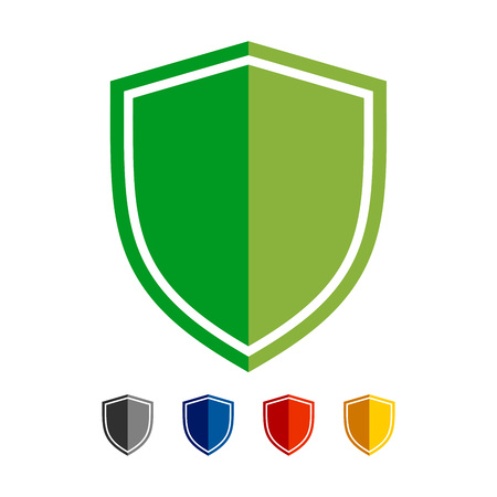 Shield Basic Shape Vector Symbol Graphic Logo Design Templateのイラスト素材