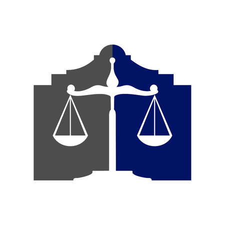 Law Scale Office Building Vector Symbol Graphic Logo Designのイラスト素材
