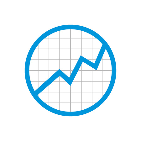 Circle Statistic Grid Rising Up Vector Symbol Graphic Logo Designのイラスト素材