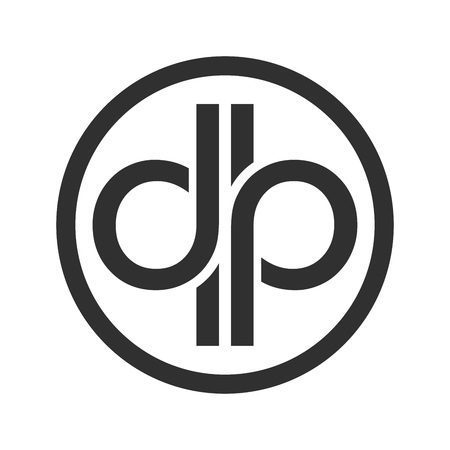 DP Initials Custom Unlimited Circular Vector Symbol Graphic Logo Design Templateのイラスト素材