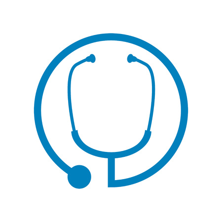 Medical Stethoscope Circle Vector Symbol Graphic Logo Designのイラスト素材