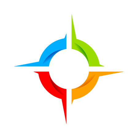 Social Compass Wheel Vector Symbol Graphic Logo Designのイラスト素材