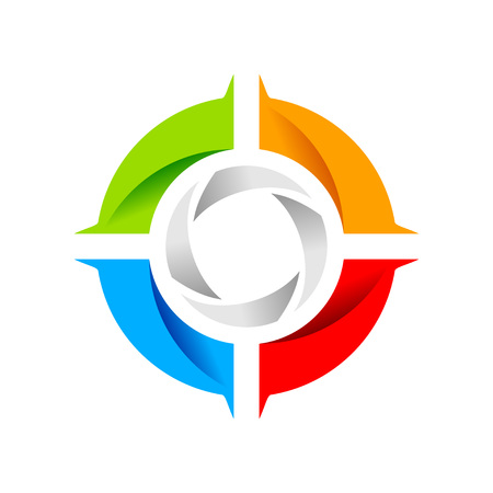 Social Shutter Wheel Vector Symbol Graphic Logo Designのイラスト素材