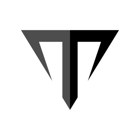 Letter T Taurus Vector Symbol Graphic Logo Design Templateのイラスト素材