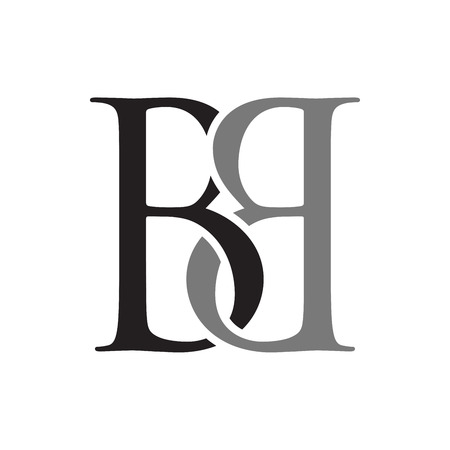 Linked Letter B Initials Lettermark Vector Symbol Graphic Logo Design Templateのイラスト素材