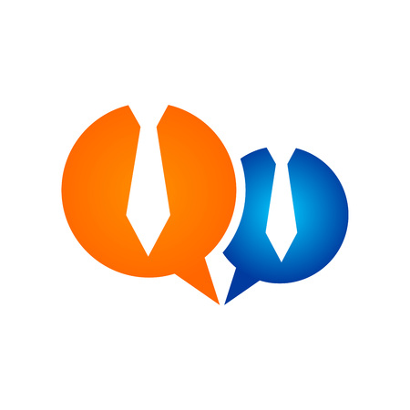 Business Talk Speech Bubble Vector Symbol Graphic Logo Design Templateのイラスト素材