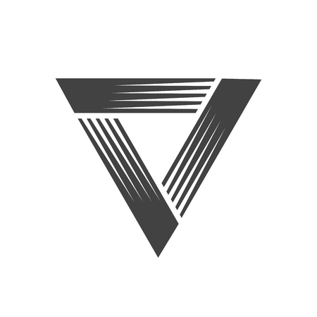 Triangle Classic Speed Blast Vector Symbol Graphic Logo Design Templateのイラスト素材
