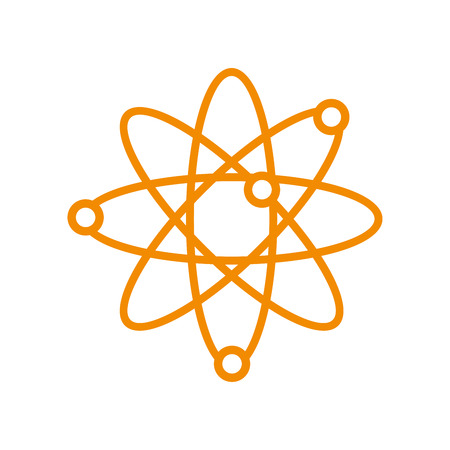 Atom Science Orbit Outline Vector Symbol Graphic Logo Design Templateのイラスト素材