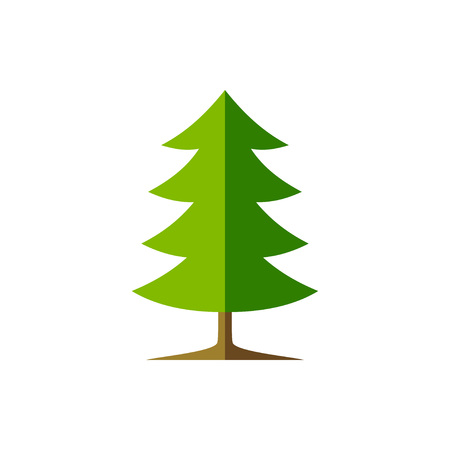 Simple Spruce Tree Illustration Vector Symbol Graphic Logo Design Templateのイラスト素材