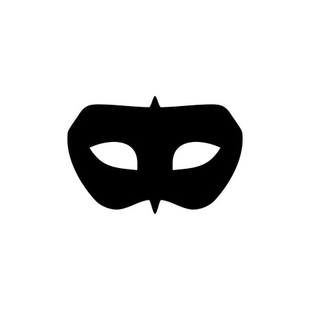 Black Mask Masquerade Vector Symbol Graphic Logo Design Templateのイラスト素材