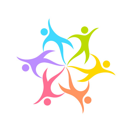 Dance Circle Geometrical Form Vector Symbol Graphic Logo Design Templateのイラスト素材