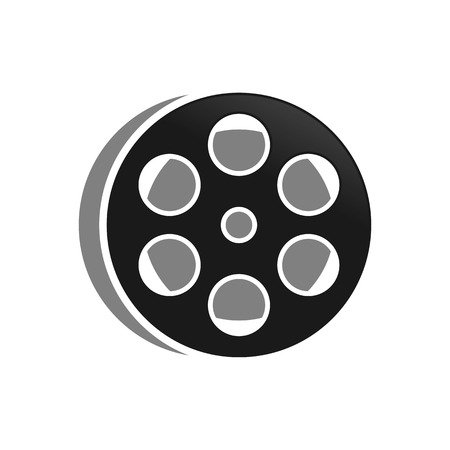 Film Roll Vector Illustration Symbol Graphic Logo Design Templateのイラスト素材