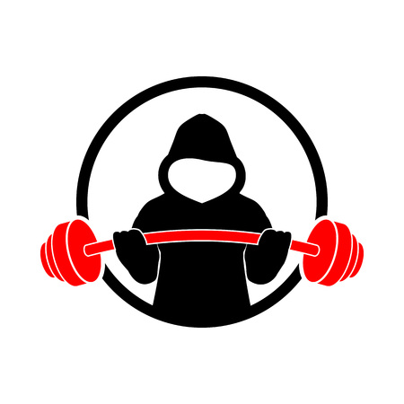 Hoodie Fitness Strength Gym Vector Illustration Symbol Graphic Logo Design Templateのイラスト素材