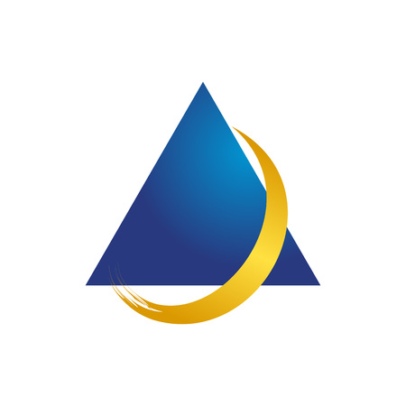 Arc Swoosh Flashes Triangle Shape Vector Symbol Graphic Logo Design Templateのイラスト素材
