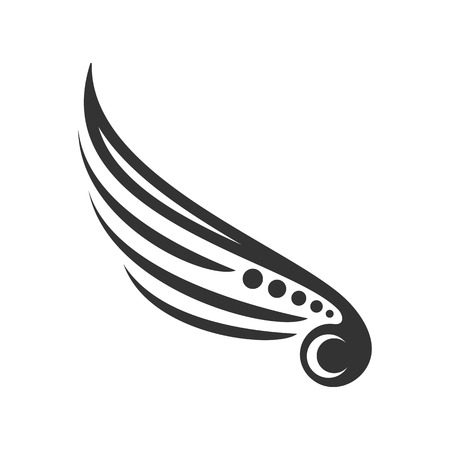 Tribal Wing Mark Vector Symbol Graphic Logo Design Templateのイラスト素材