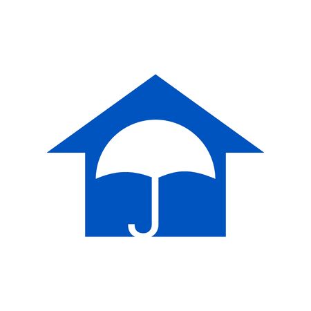 Home Protection Simple Vector Symbol Graphic Logo Design Templateのイラスト素材