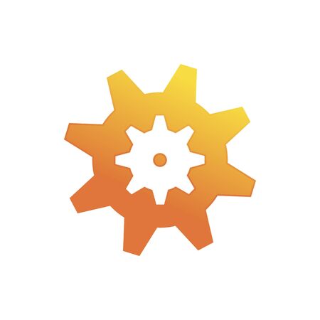 Engineering Gear Teeth Setting Center Vector Symbol Graphic Logo Design Templateのイラスト素材
