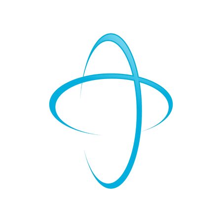 Global Blue Cross Swoosh Symbol Designのイラスト素材